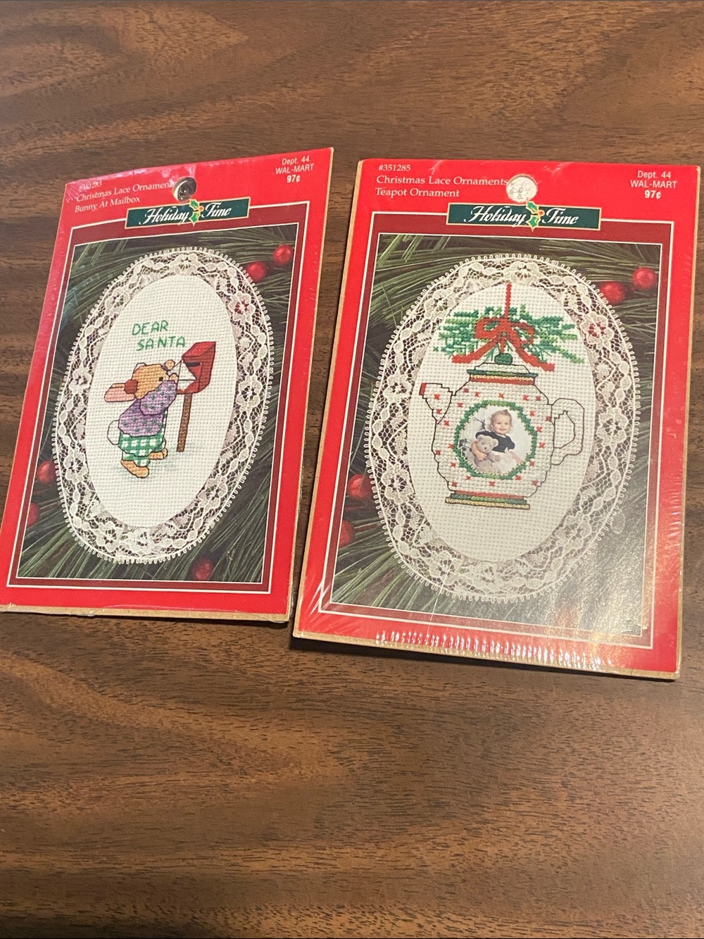 2 Christmas Needlepoint Ornament Kits New in Package
